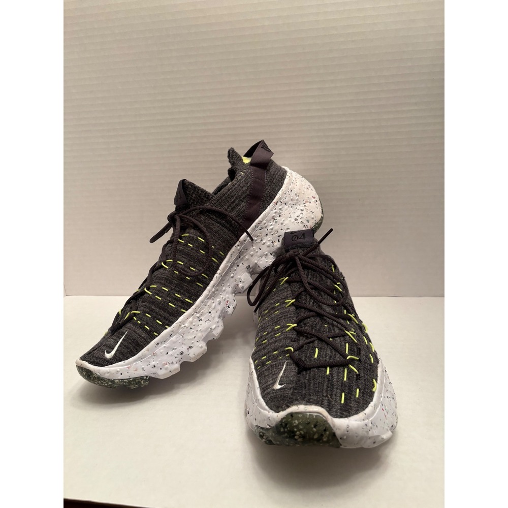 Nike Space Hippie 04 Mens Dark Grey Volt Crater Foam Sneakers CZ6398-002